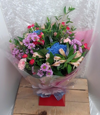 Pinks and Blues Hand tied