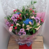Pinks and Blues Hand tied